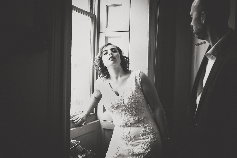 Bride by Window. East London Wedding Photographer Caterina Lay. Clapton, Hackney