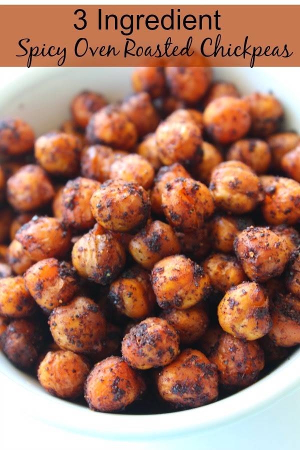On The Menu 3 Ingredient Spicy Oven Roasted Chickpeas Sunny Days
