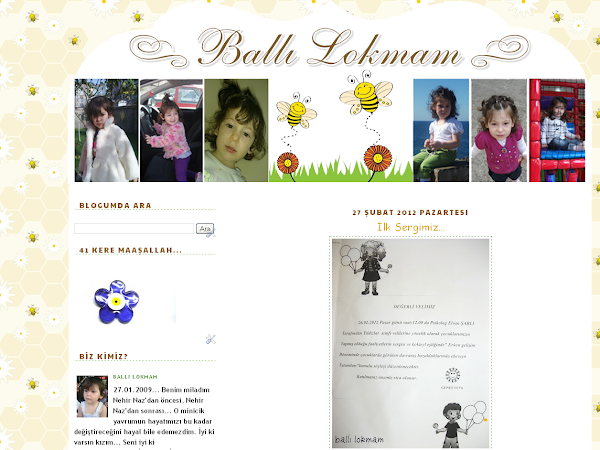 Ballı Lokmam-Anne-Çocuk Blogu Tasarımı