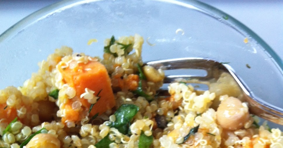 Food for Fuel Sweet Potato, Chickpea, and Quinoa Salad