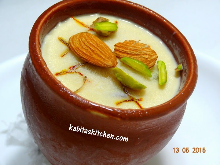Kabita's Kitchen Matka Malai Kulfi RecipeKesar Malai Kulfi Dry fruit