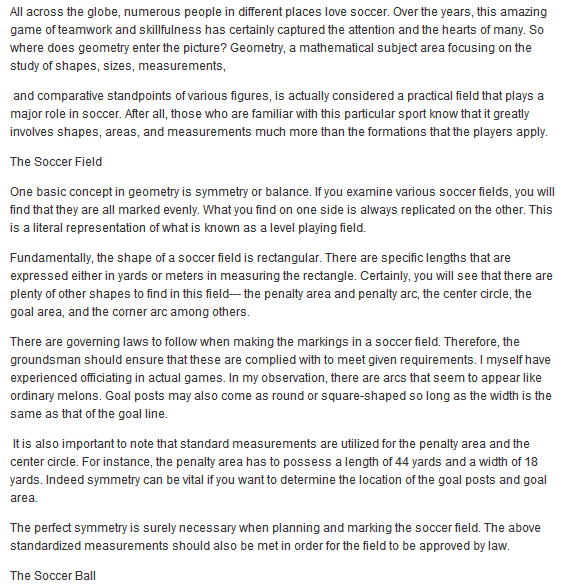 How Geometry Games Is Used in Soccer mounir29raja