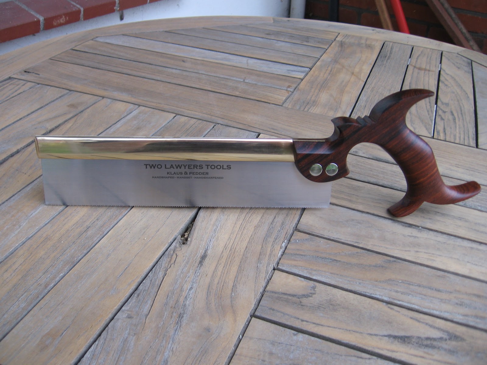 Two Lawyers Toolworks Karelian birch dovetail saw Zinkensäge mit