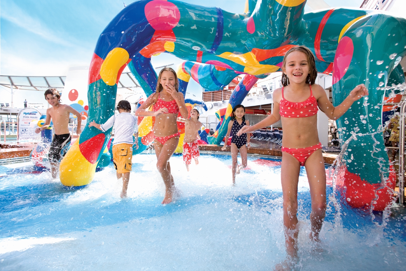 Little Girls at Water Park