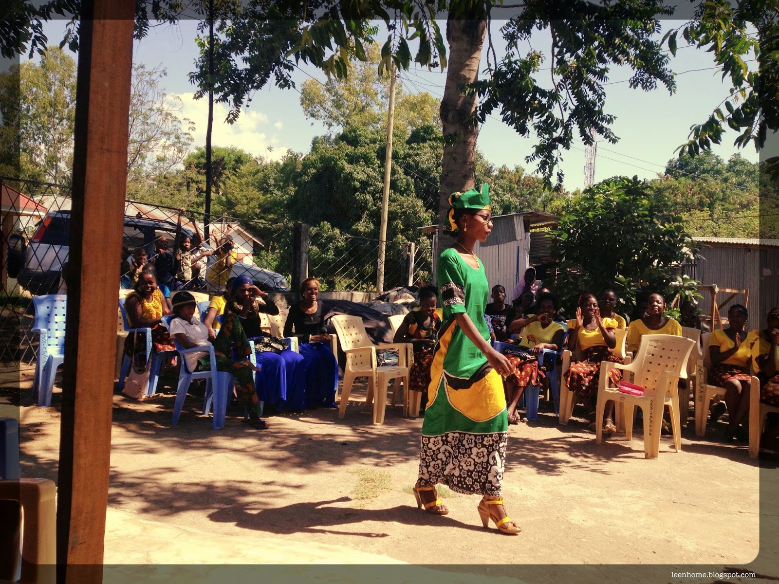 young mother, halima, sporting the fashions of a "respectfully dressed mother."