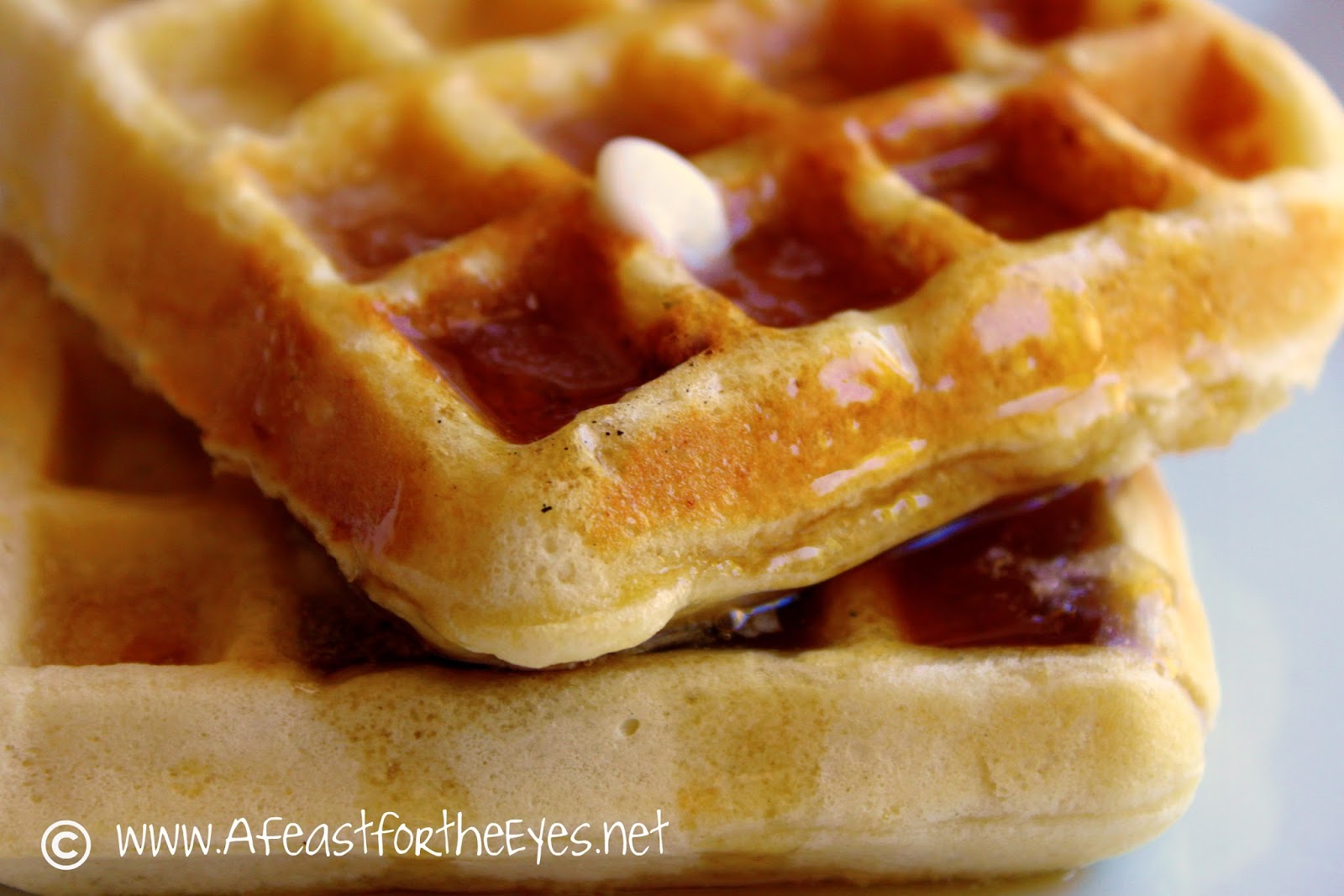 Homemade Buttermilk Waffles for Two A Feast For The Eyes