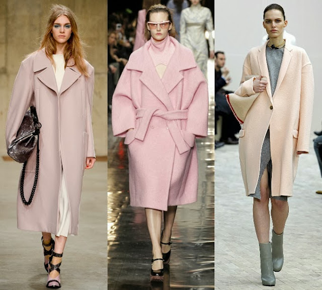 Pink shades of Overcoats Overcoats in different shades of pink