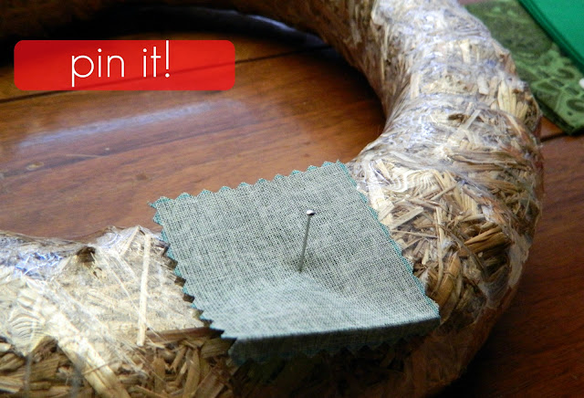 fabric wreath how to