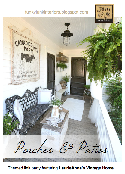 Funky Junk Interiors Sns 132 Link Party Porches And Patios