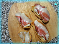 Crostini di pane toscano, guanciale e mozzarella