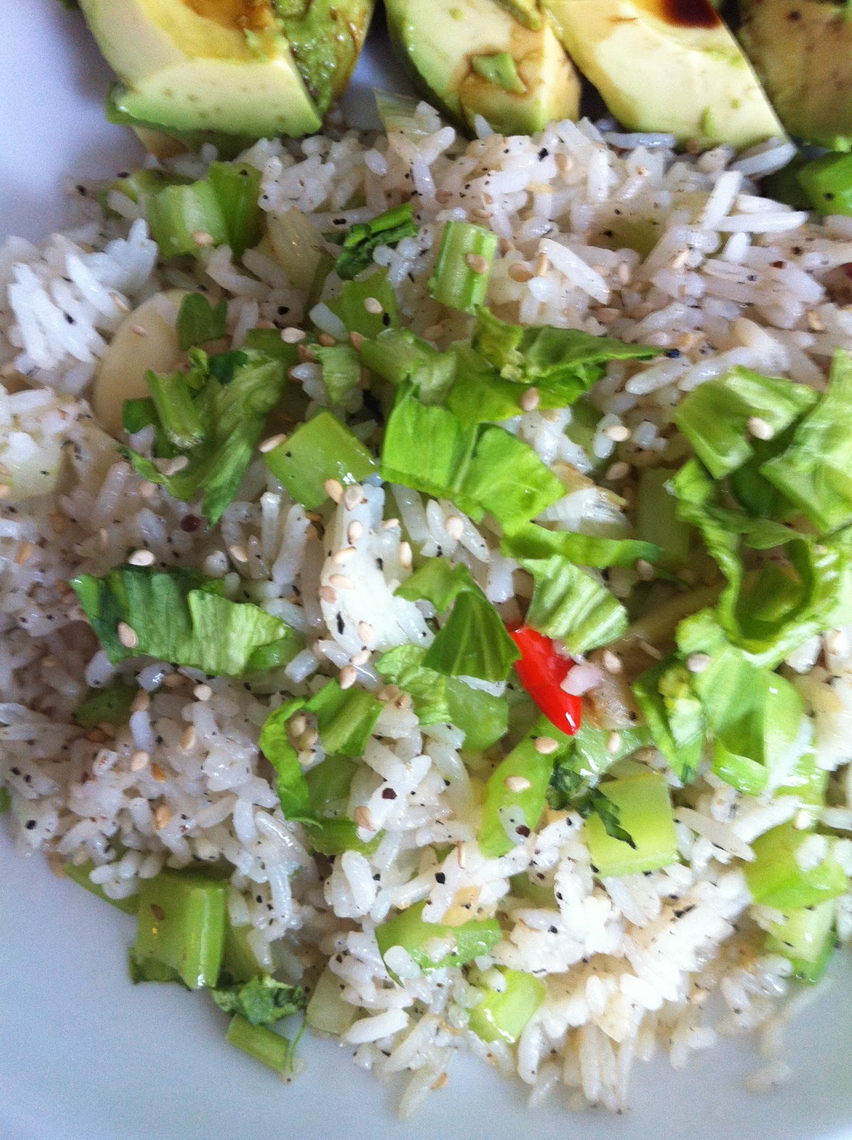 PJ Maki NYC Hell's Kitchen Day 14 Detox special Celery fried rice