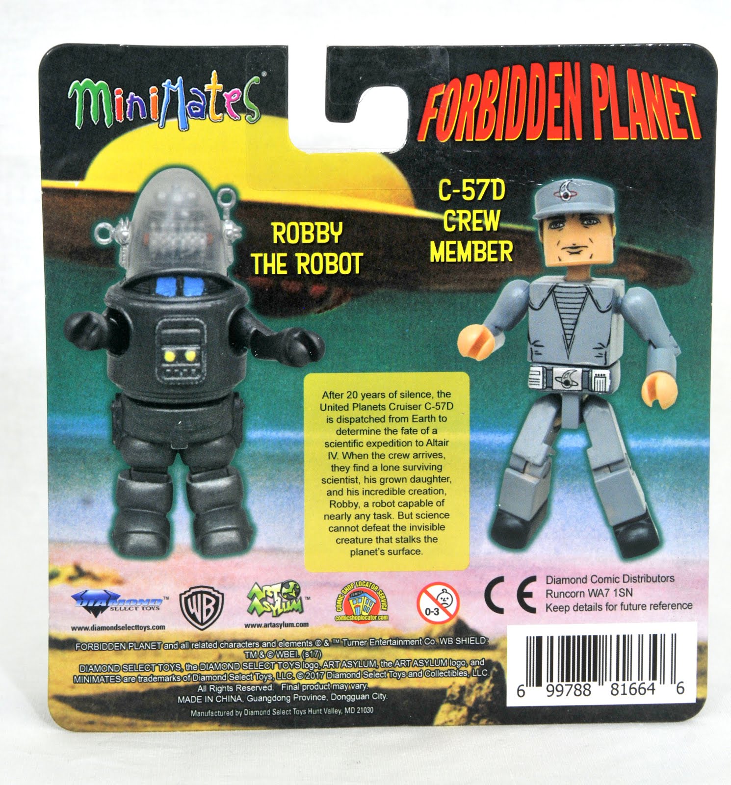 Forbidden Planet Minimates Robby the Robot /& C-57D Crew Member 2-Pack