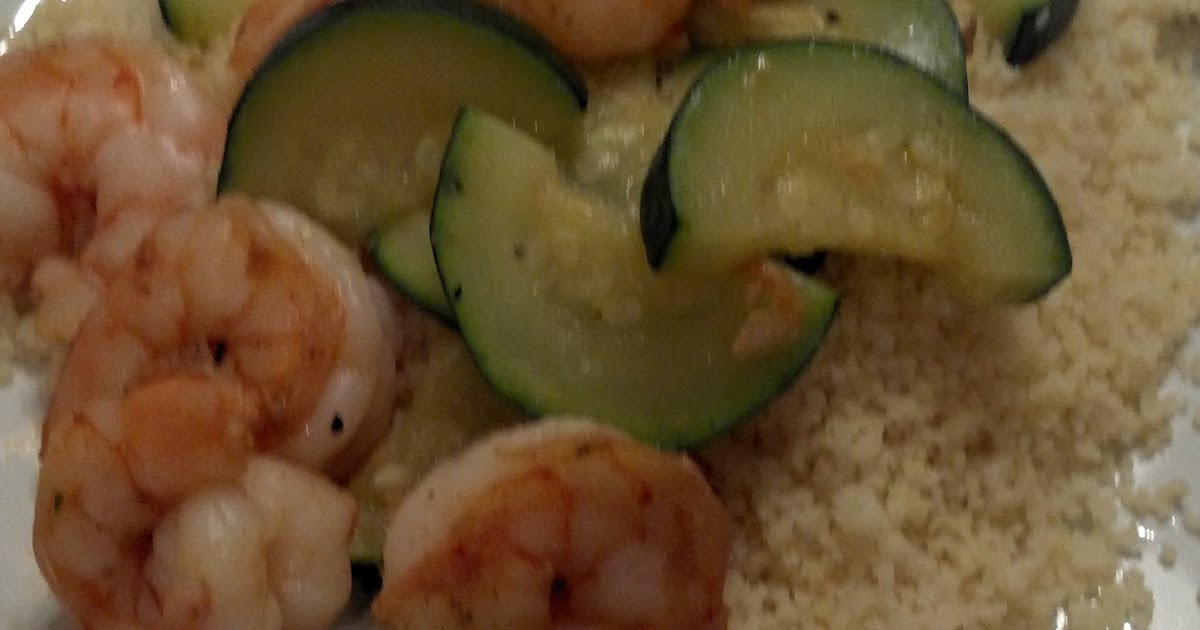 365 Opportunities A Year Lemon Paprika shrimp with Zucchini & couscous