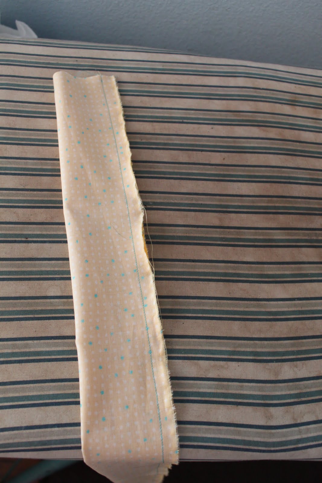 The Cordelia Files How to Gather Over a Cord/ Finishing the Tshirt Dress