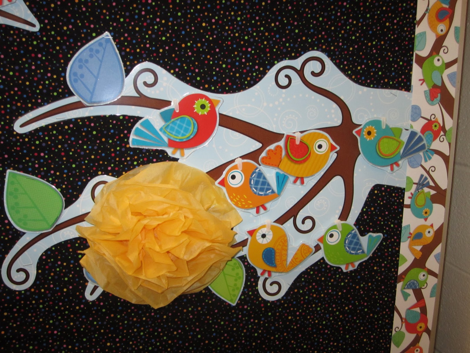 Boho Birds Bulletin Board Set