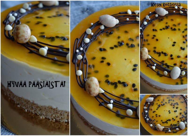 Hyvää pääsiäistä! - Passionjuustokakku