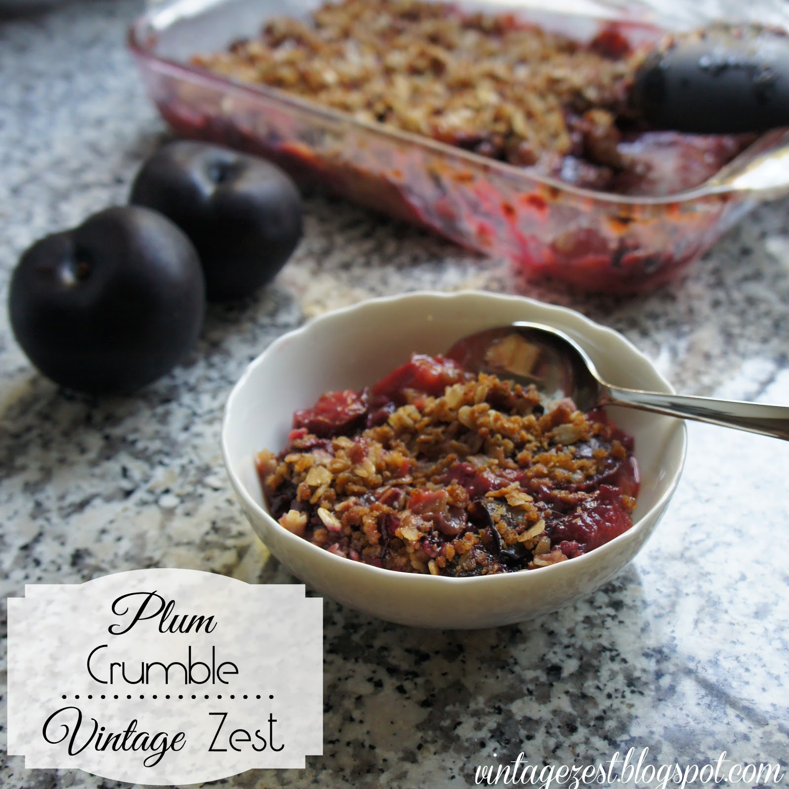 Easy Plum Crumble! Diane's Vintage Zest!