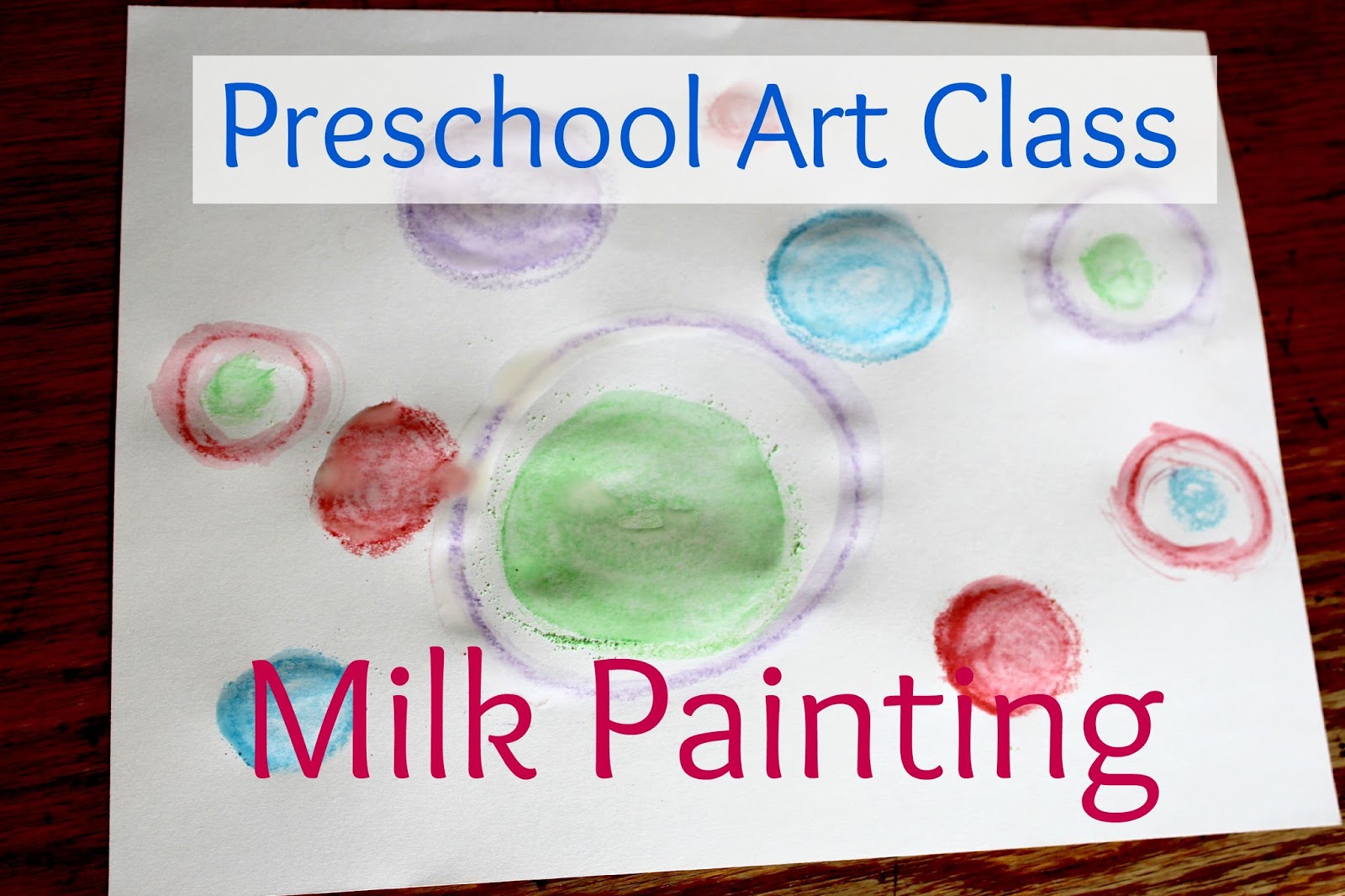 The Unlikely Homeschool Preschool Art Class Milk Painting