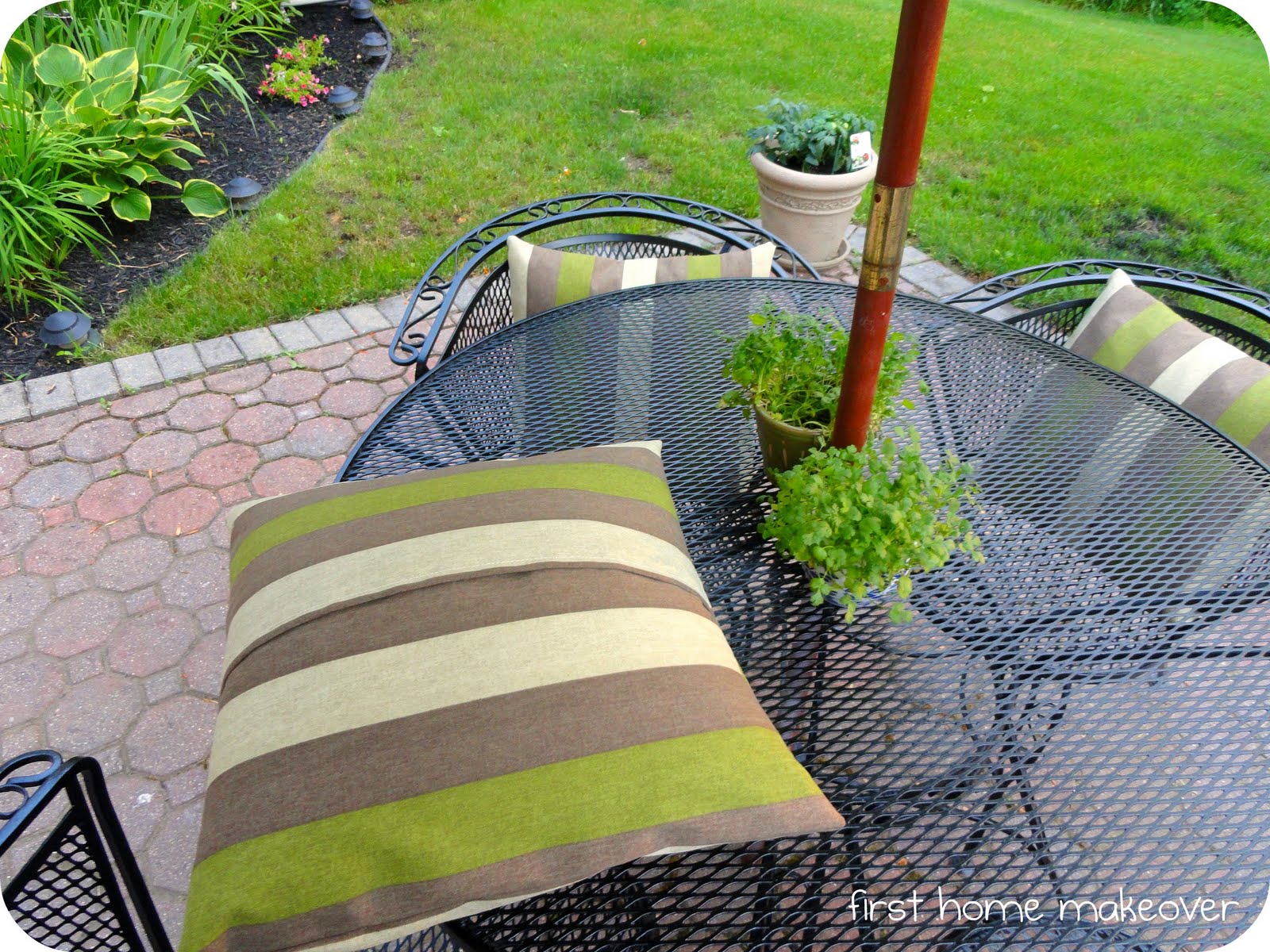 first home makeover Patio Set & Outdoor Pillow Covers