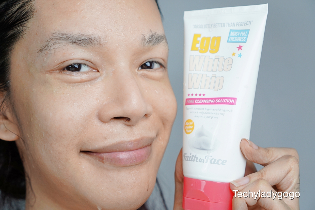 Faith in Face Egg White Whip Cleansing Foam รีวิว โฟมล้างหน้าผสมสารสกัดจากไข่ TechyLadyGogo