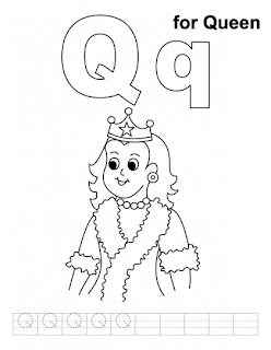 Kids Coloring Pages Letter Qq Printable Coloring Pages