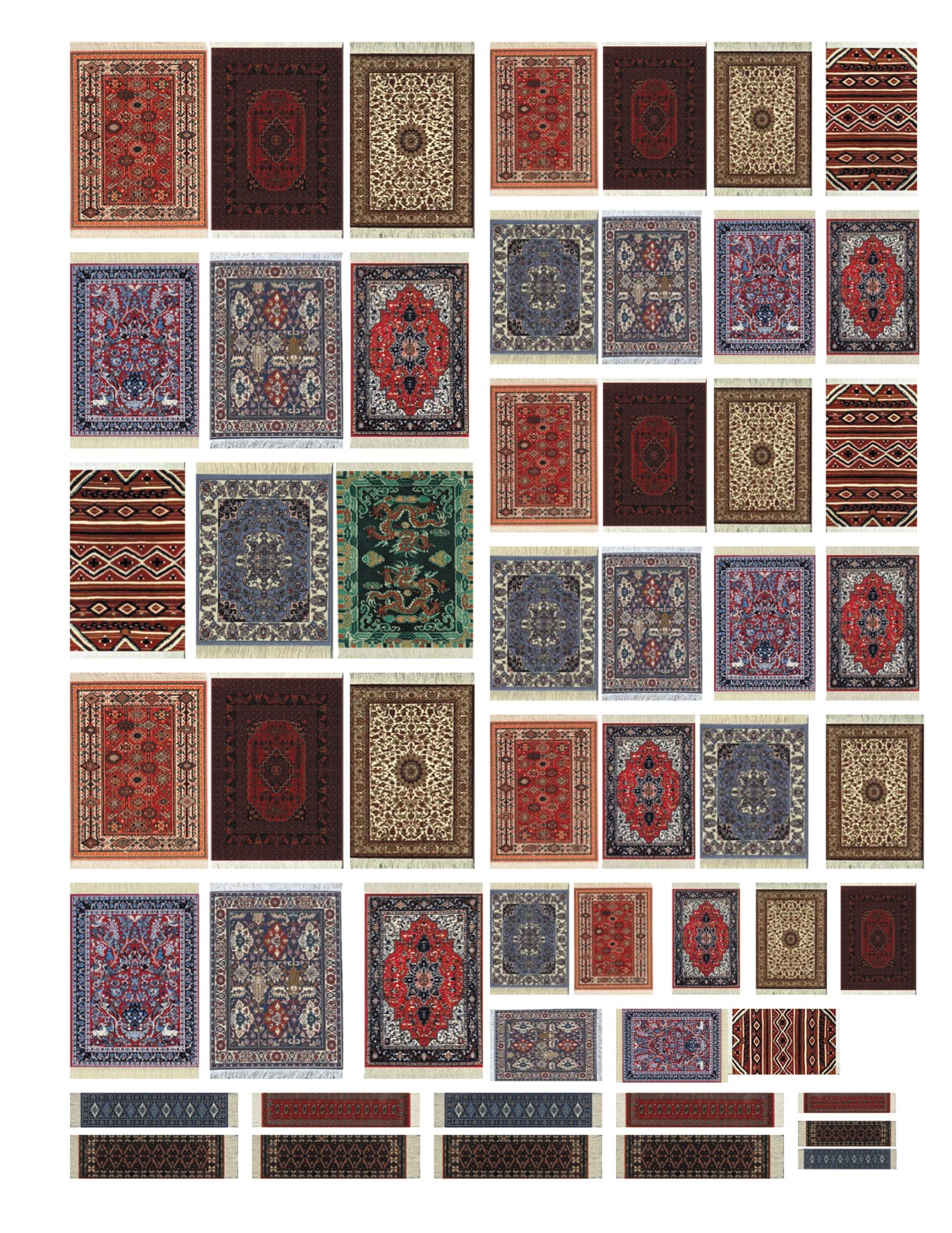 Gamer Architect 20mm/15mm Persian Rugs for your buildings