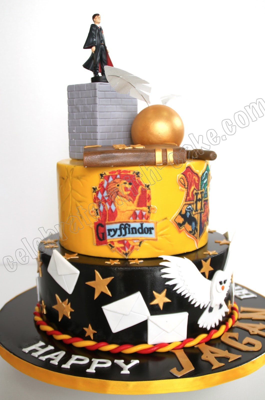 Celebrate with Cake! 21st Birthday Harry Potter 2 tier Cake