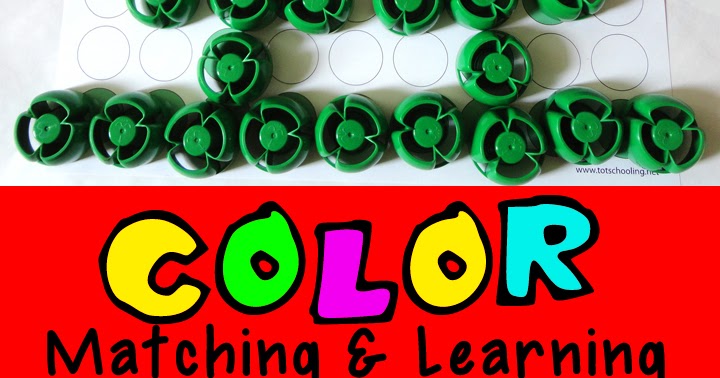 Color Matching Printables for Toddlers | Totschooling - Toddler