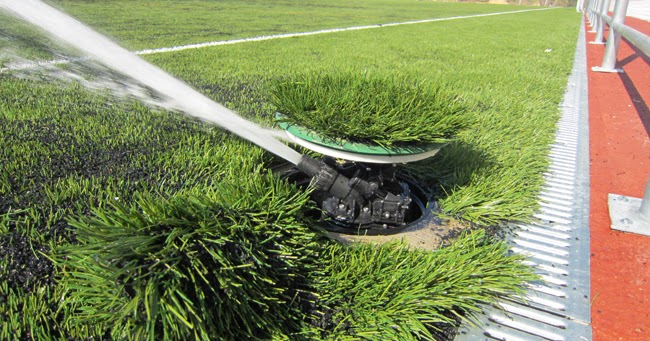 Base Paisajismo: Nuevo aspersor ST-1600, de Hunter, para césped artificial.