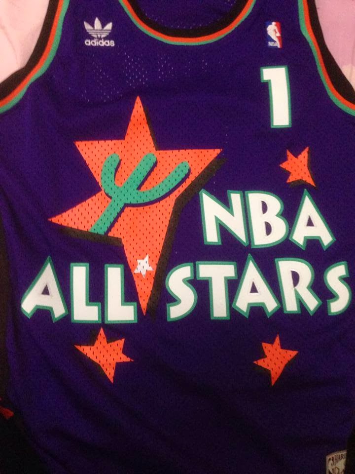 Adidas復刻版 NBA Jersey NBA 1995 All star Games Eastern team Anfernee Hardaway