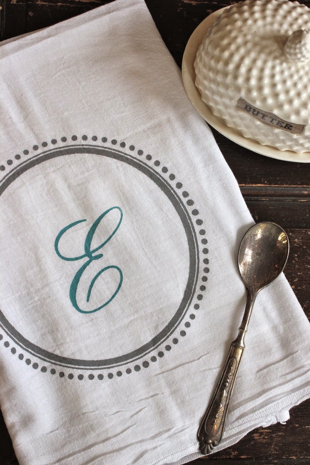 Monogrammed towels