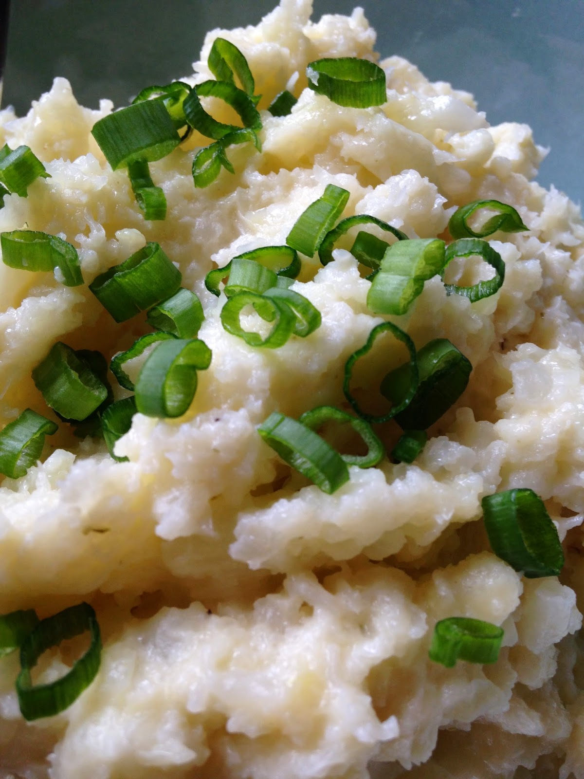 Microwave Garlic Mashed Cauliflower Turnips 2 Tangerines