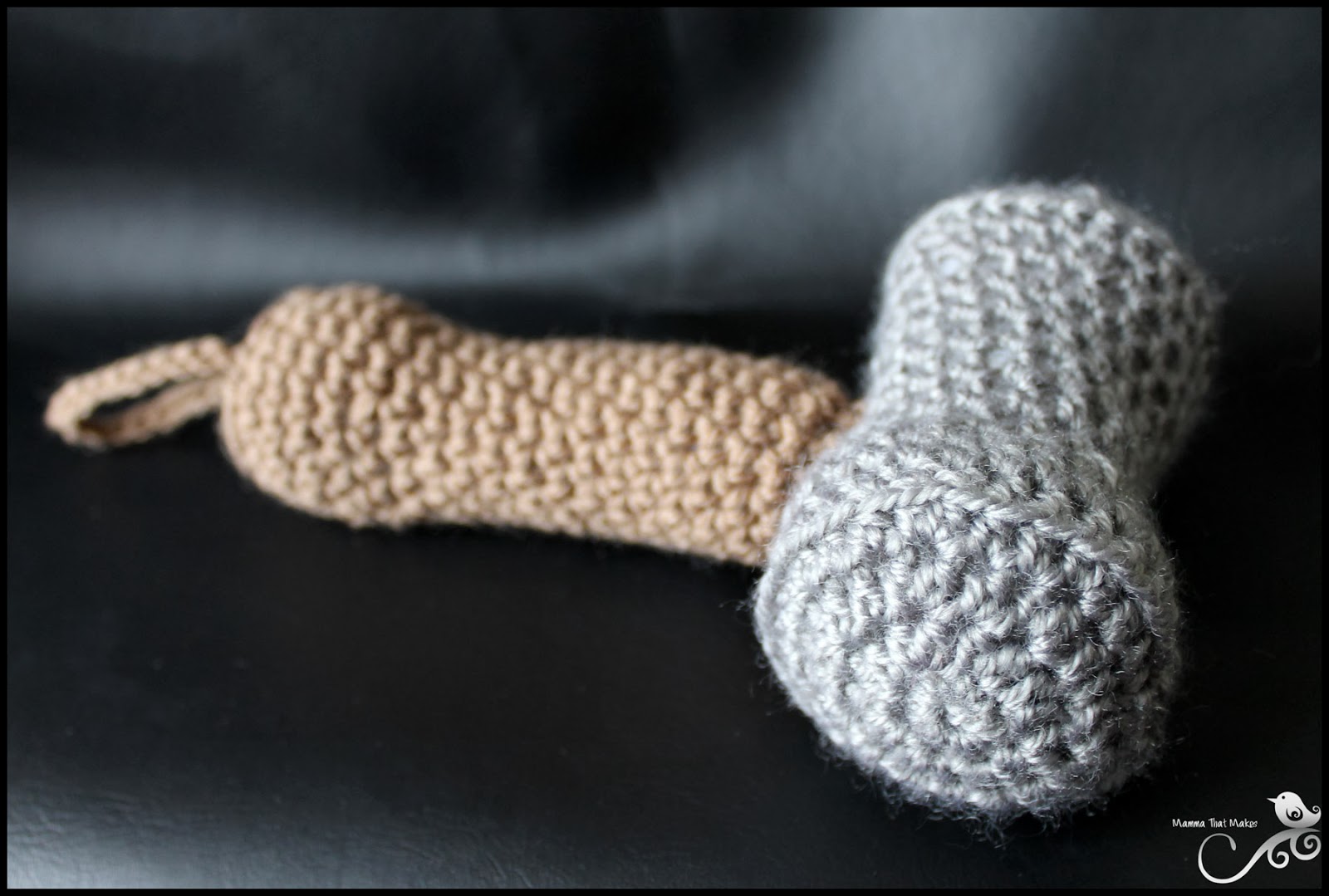 Mamma That Makes Crochet Hammer Toy