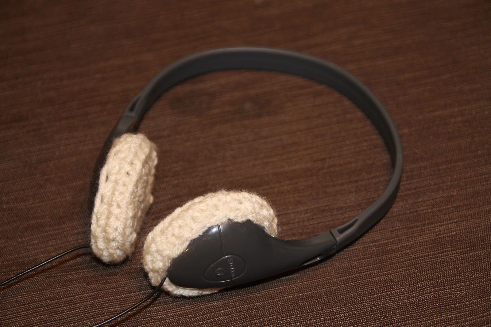 Life is Good Crochet Headphone Covers