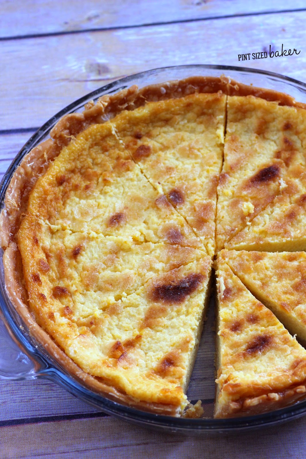 Traditional Buttermilk Pie. Smooth, creamy, and delicious! 