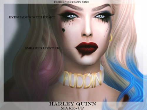 my sims 4 blog harley quinn outfit and makeup 2016 by