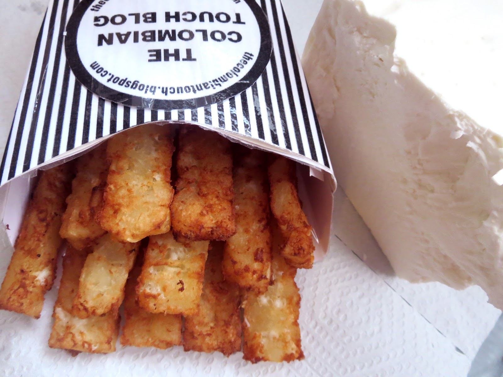 YUCCA STICKS FLAVORED WITH FETA CHEESE The Colombian Touch