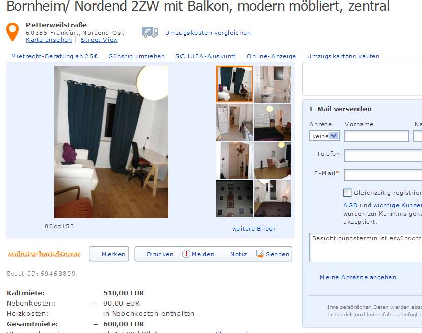Informationen Uber Wohnungsbetrug Informations About Rental Scam