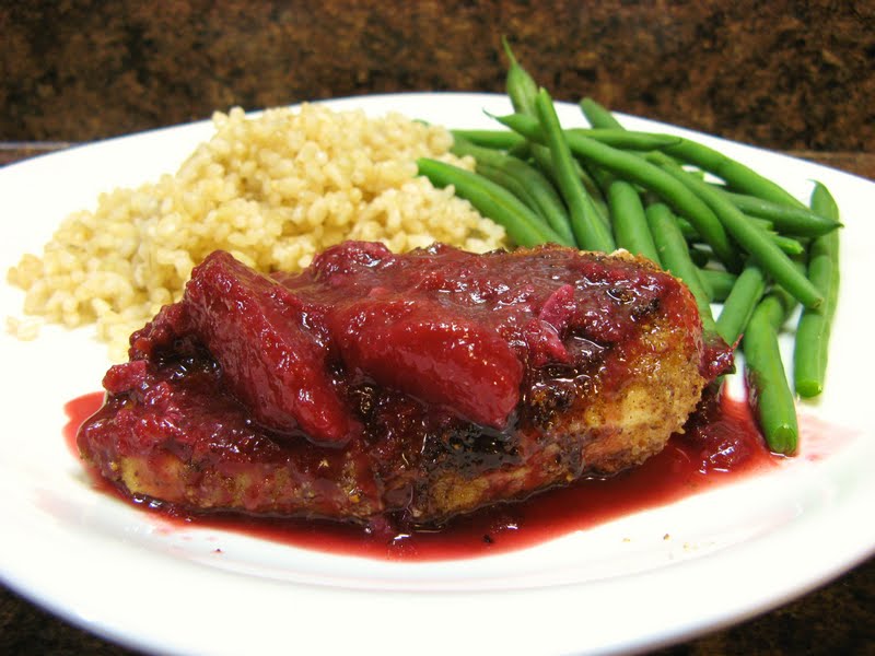 The WellFed Newlyweds FiveSpice Chicken with Fresh Plum Sauce