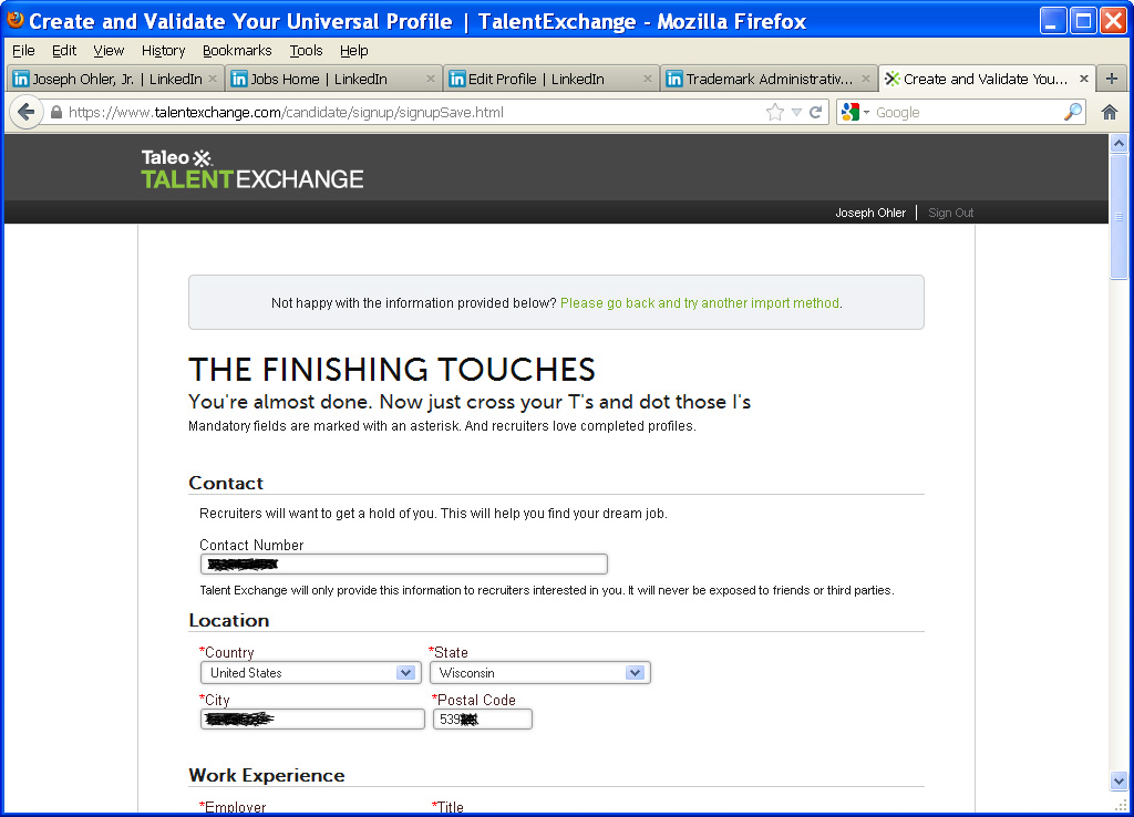 absurd job vacancies taleo universal applicant tracking system is