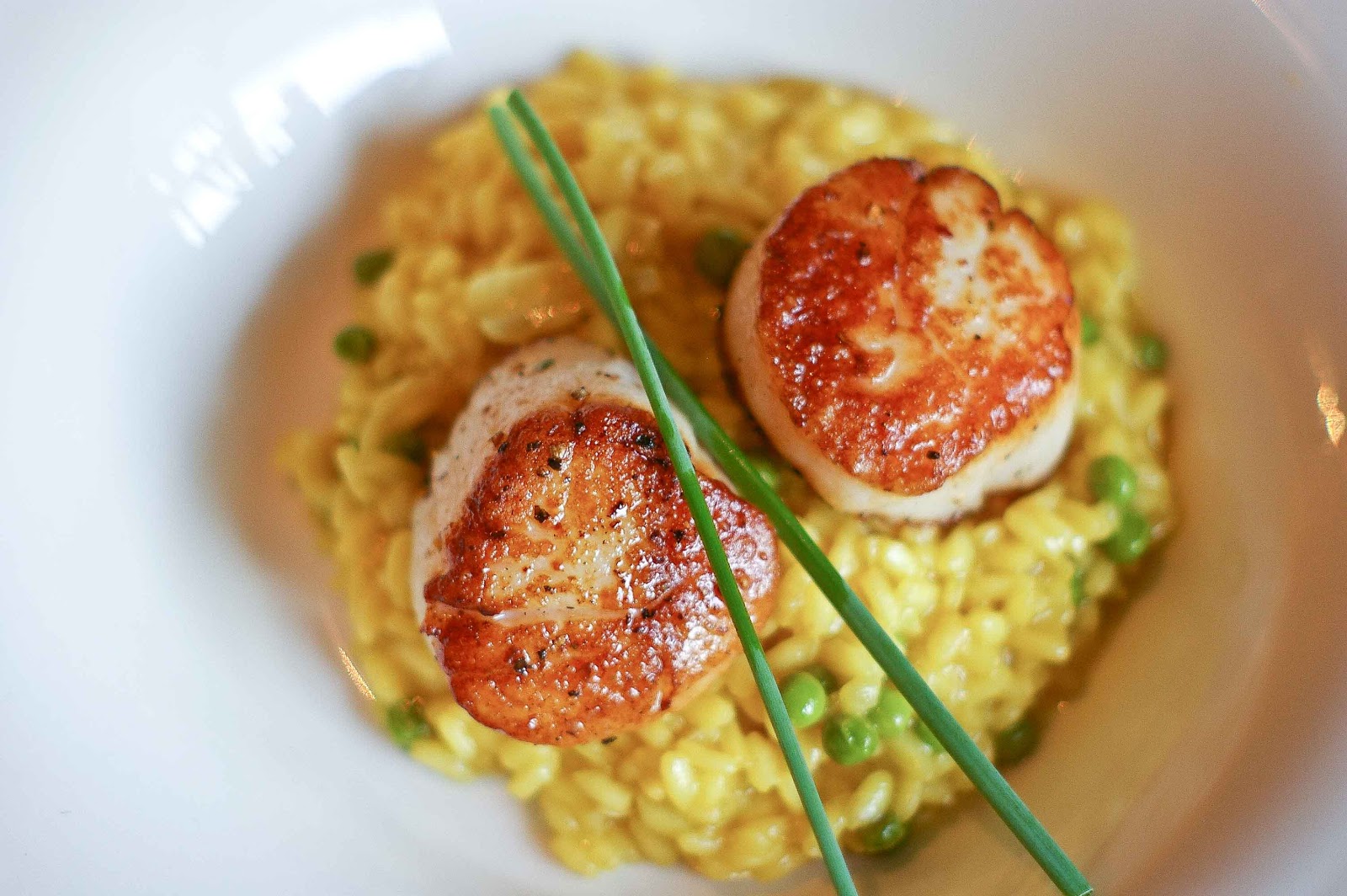 The Yum Yum Factor Prosecco Risotto with Seared Scallops for a 13 Year