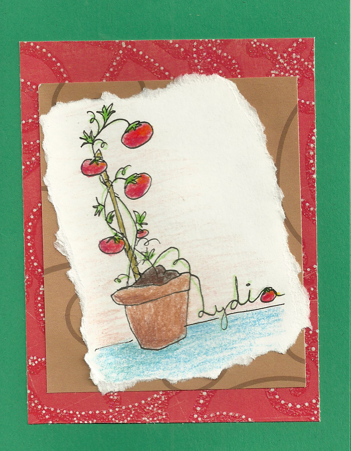 Debbie Dots Greeting Card Blog Tomato Vine Birthday