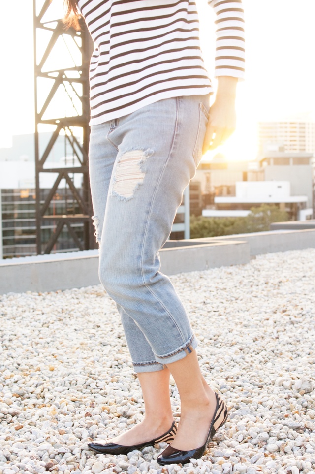 gap pegged boyfriend jeans