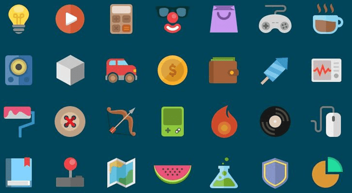 Free Flat Icons PSD Free Flat Icons PSD