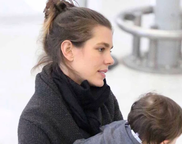 Charlotte Casiraghi and his son Raphael Elmaleh 