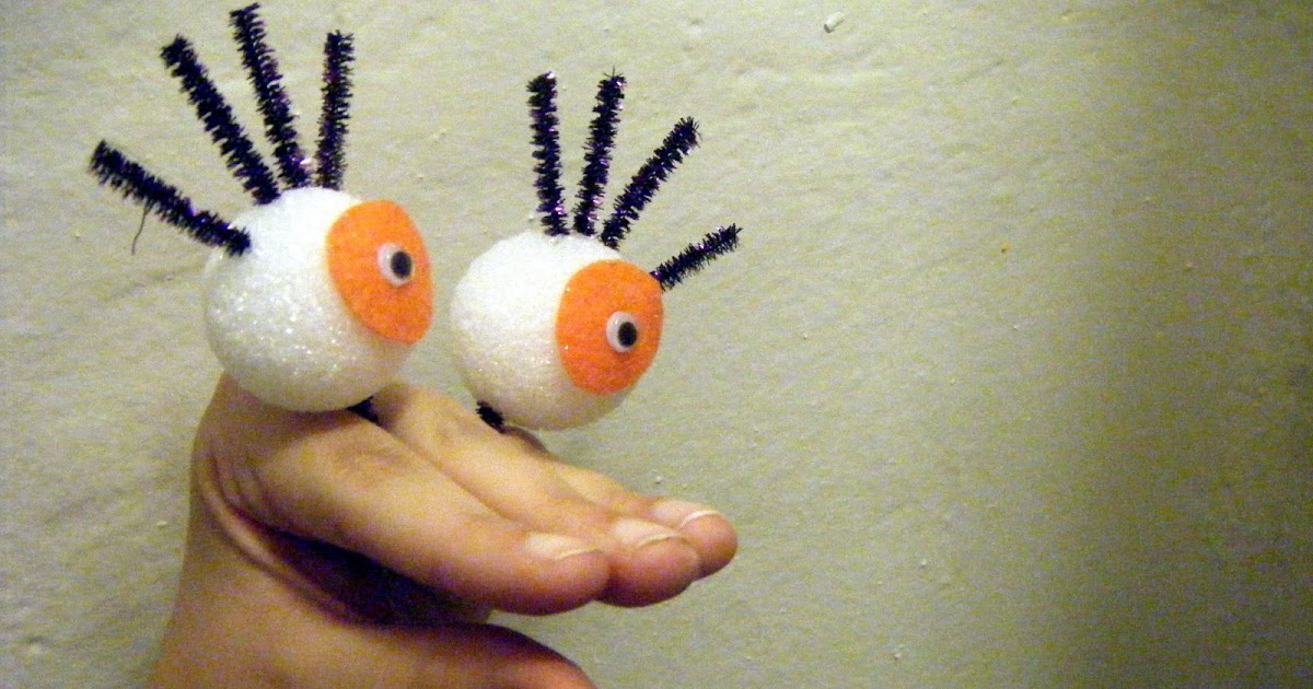shellmo Easy Styrofoam Finger Puppet