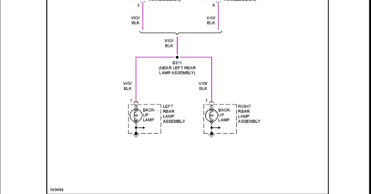 2002 Jeep Wrangler SE System Wiring Diagrams Back-up Lamps Circuit