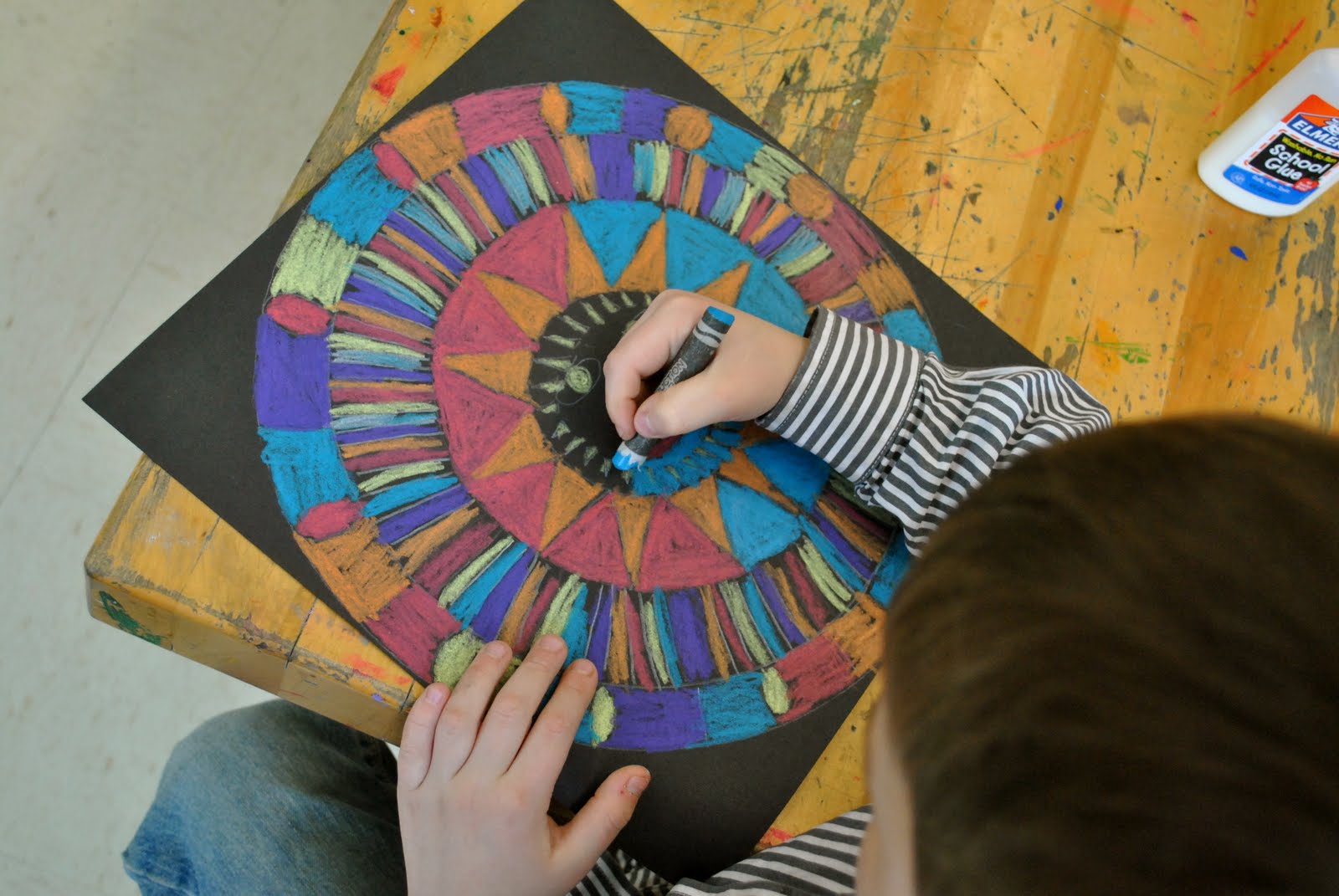 Art Projects from MN Art Gal aztec suns...