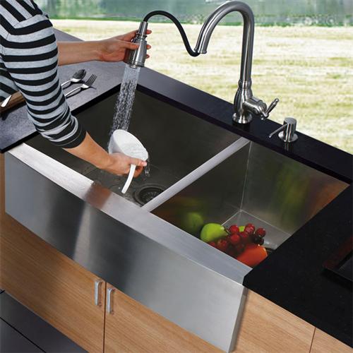 ADA/Universal Design Kitchen Farmhouse/Apron Sinks for Wheelchair