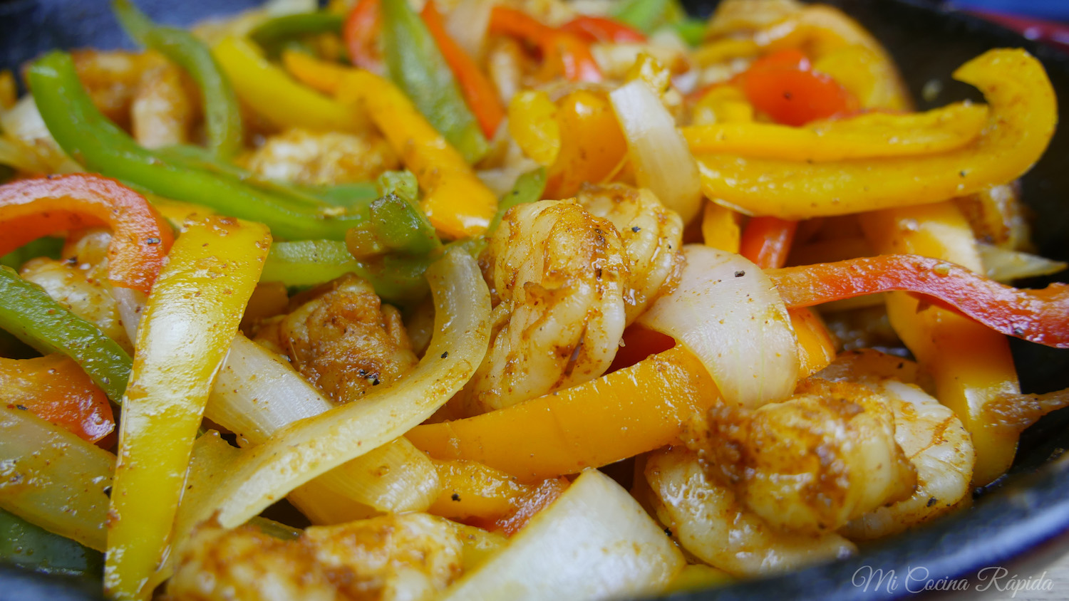 Fajitas de Camarón Mi Cocina Rápida